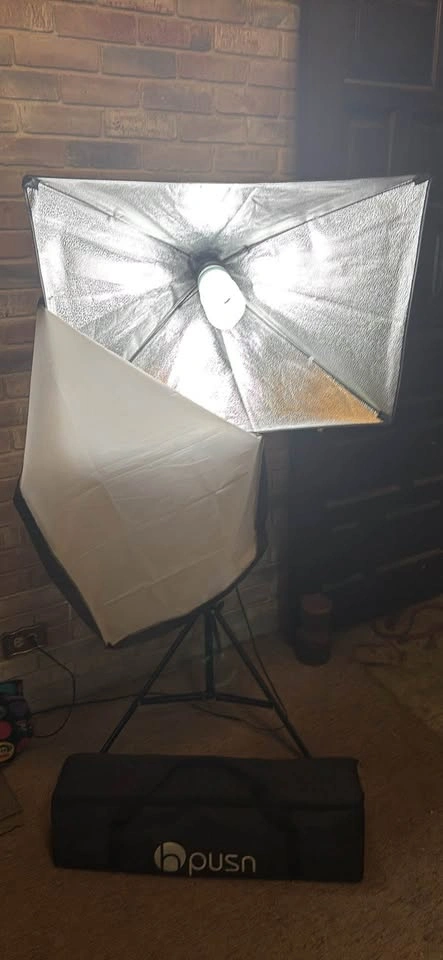 Double set of adjustable light stands - photo 4