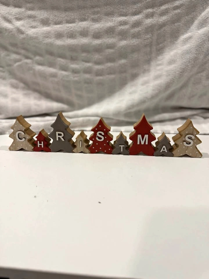 Wooden CHRISTMAS Tabletop Decoration