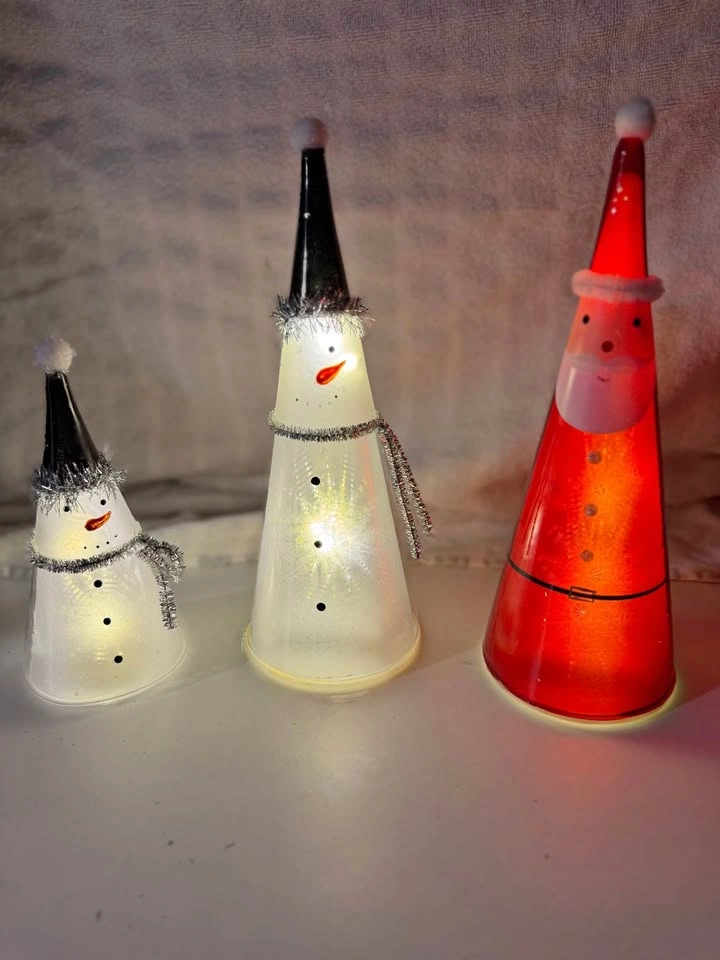 Light-Up Christmas Figurine Set – 3 Pieces