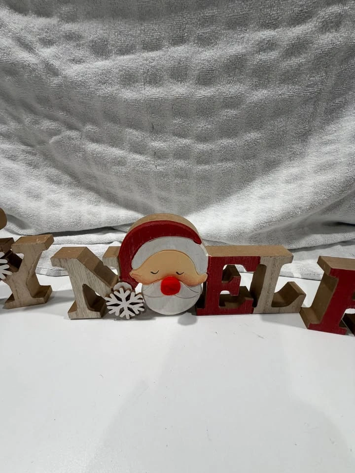Wooden Christmas Décor Set – 3 Pieces - photo 3