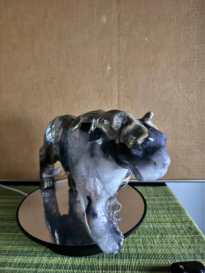 🐅 HUGE UV Reactive Volcano Agate Tiger – 6 LBS 5 OZ 🔥💎