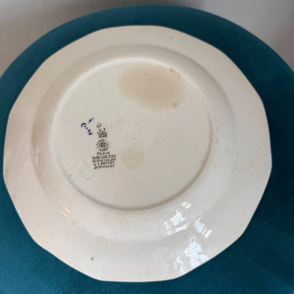 Antique Royal Doulton "Pekin" Plate – Chinoiserie Pheasant - photo 4