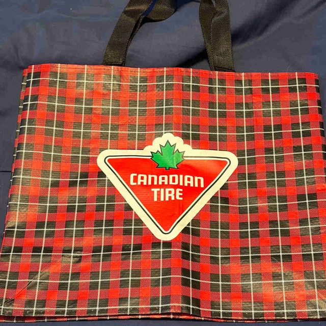 Canadian Tire Red/Black Tote Bag (Hudson Williams seen using)