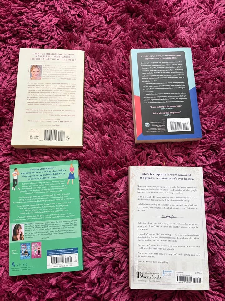 Book Bundle: Eat Pray Love, Seven Days in June, Mister Hockey, K - photo 2