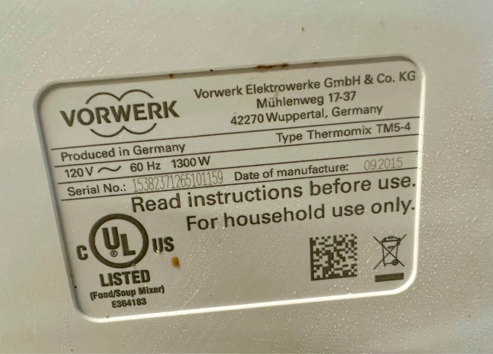 Thermomix TM5 Cooking Machine - Made in Germany - photo 2