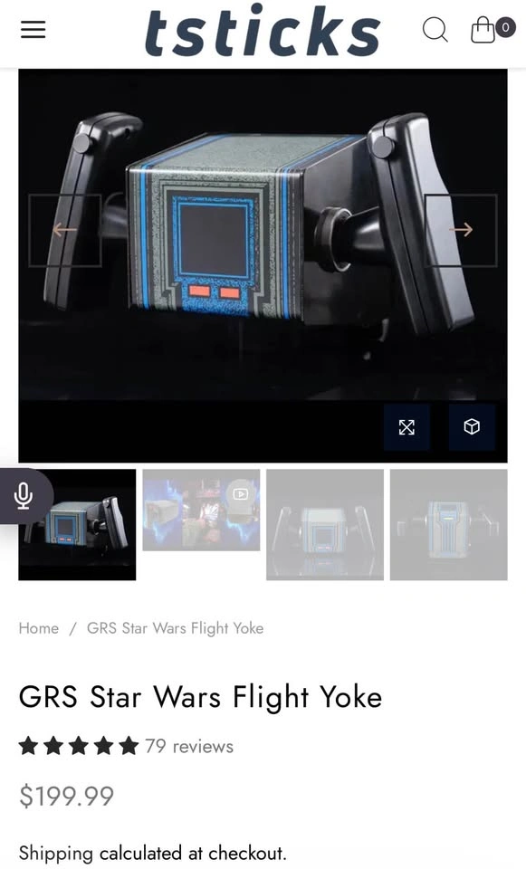 Arcade 1up Star Wars Arcade Machine Flight Yoke - photo 3