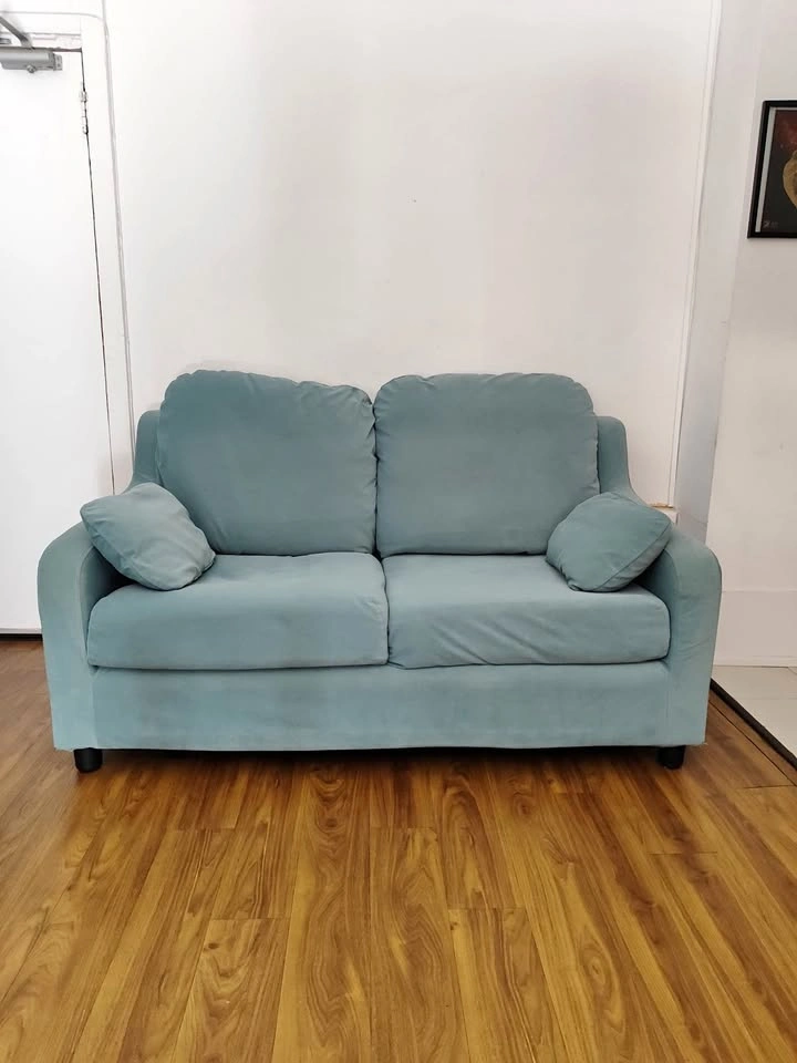 IKEA VINLIDEN 3-Seat Sofa — Light Turquoise (Moving Sale)
