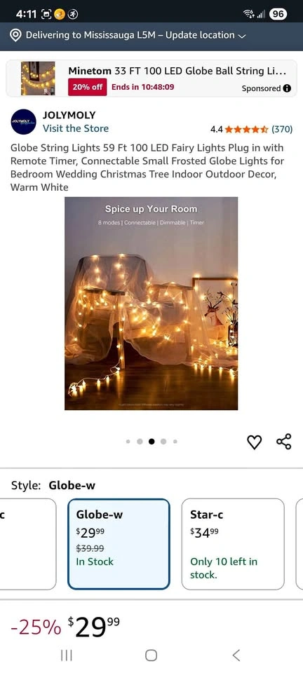 LED mini ball fairy lights