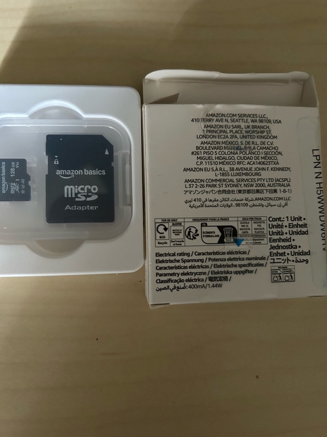 Amazon Basics 128GB MicroSDXC Memory Card with Adapter