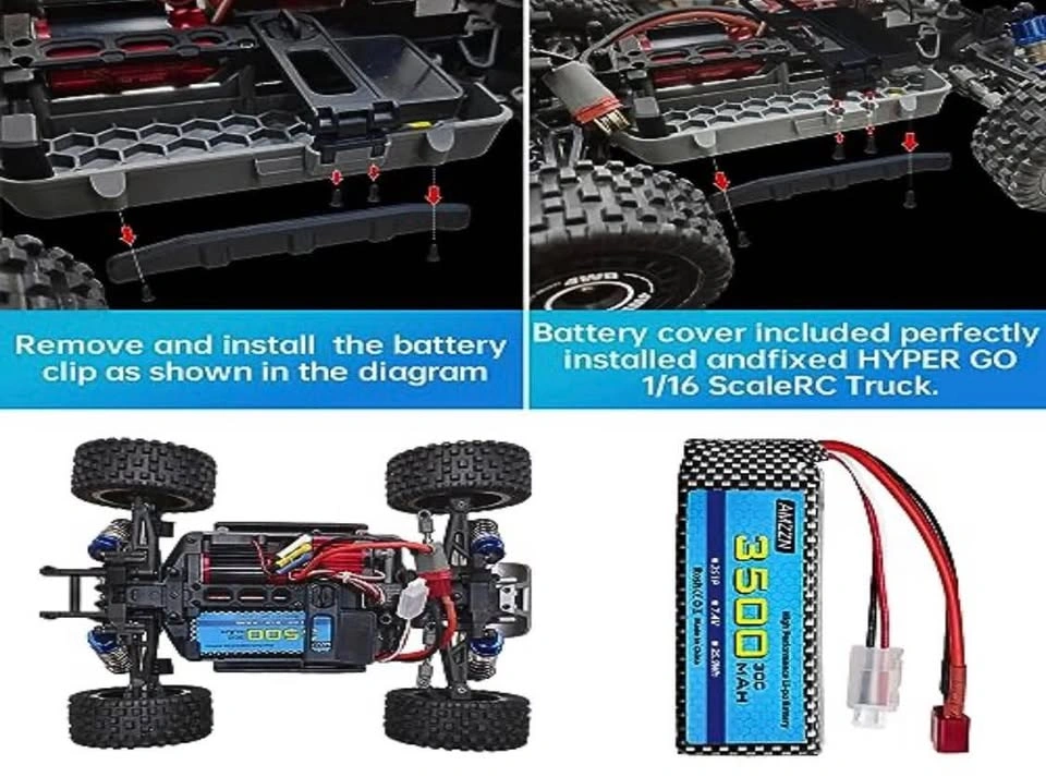 AMZZN 7.4V 3500mAh 30C Li-po Battery with USB Smart Charger - photo 5