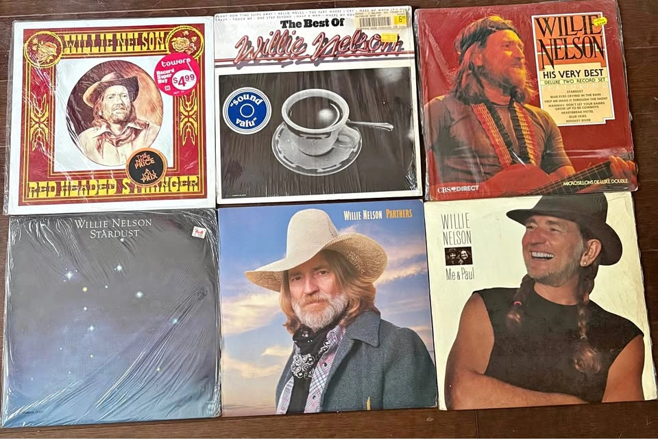 Willie Nelson Vinyl Record Collection - 10 Albums
