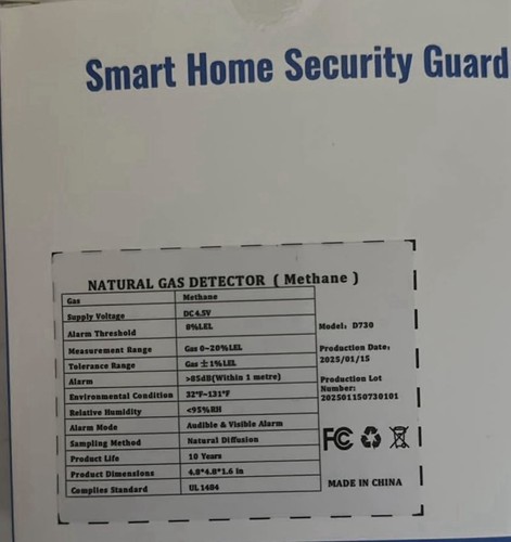 Natural Gas Detector Battery Powered for RV/Home Use - photo 2