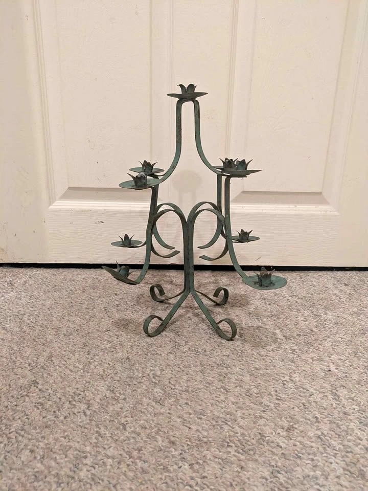 Wrought Iron Candle Holder