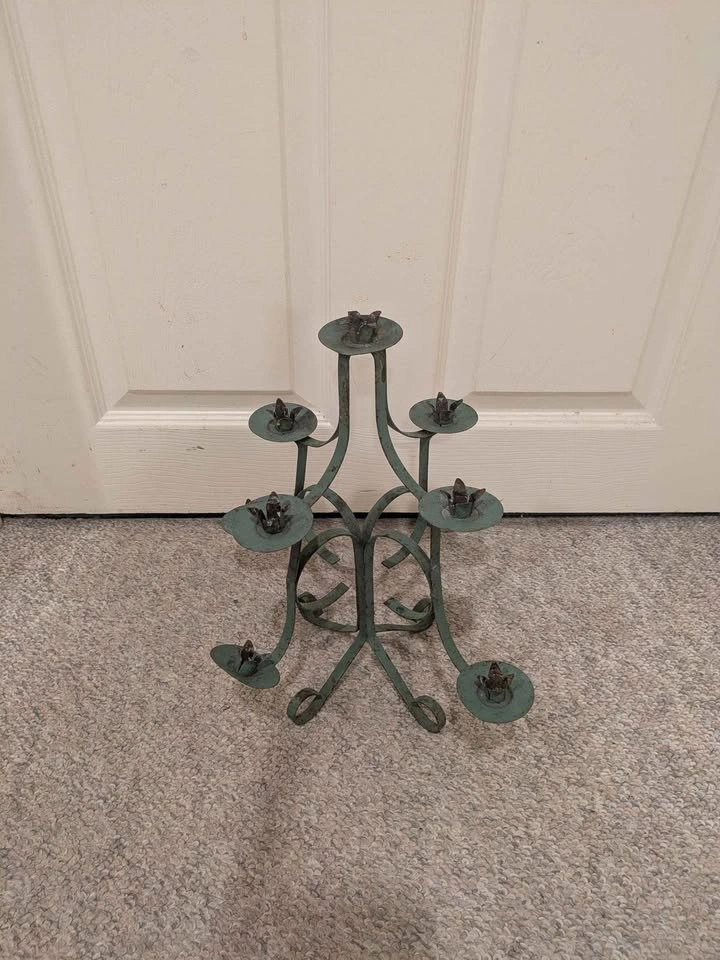 Wrought Iron Candle Holder - photo 2
