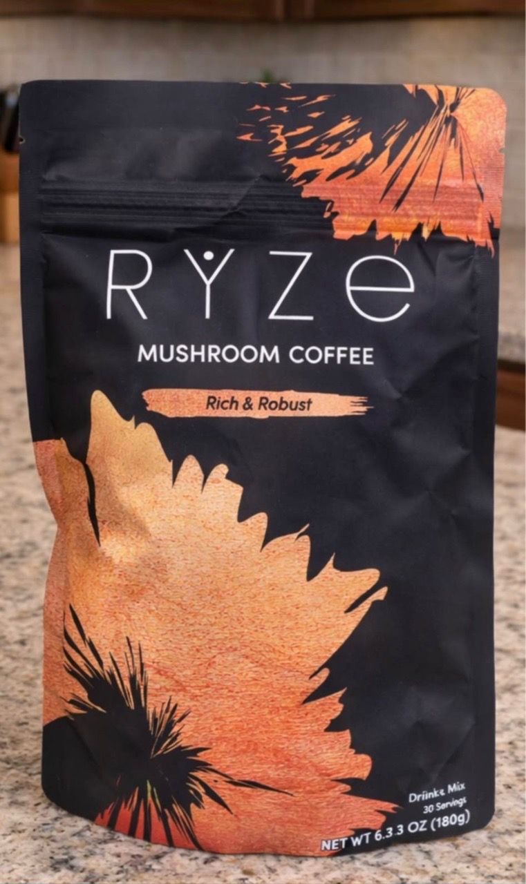 RYZE Mushroom Coffee 30 Servings Sealed Bag