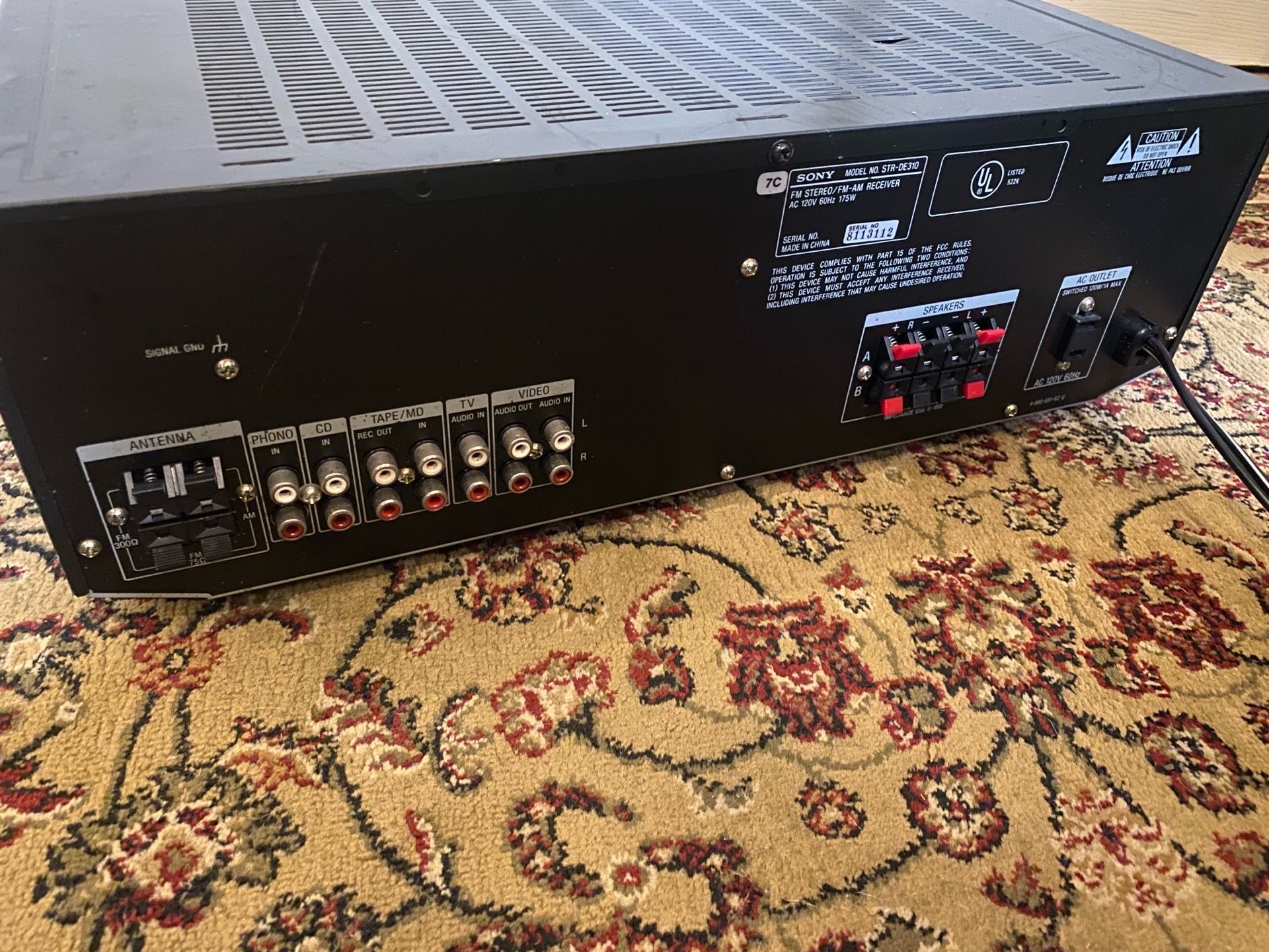 Sony STR-DE310 Vintage 2-Channel FM/AM Stereo Receiver - photo 3