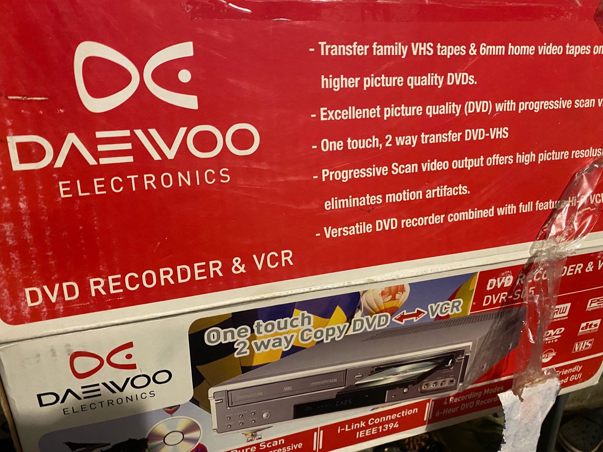 Daewoo DVR-S05 DVD Recorder and VCR 6-Head Hi-Fi Stereo