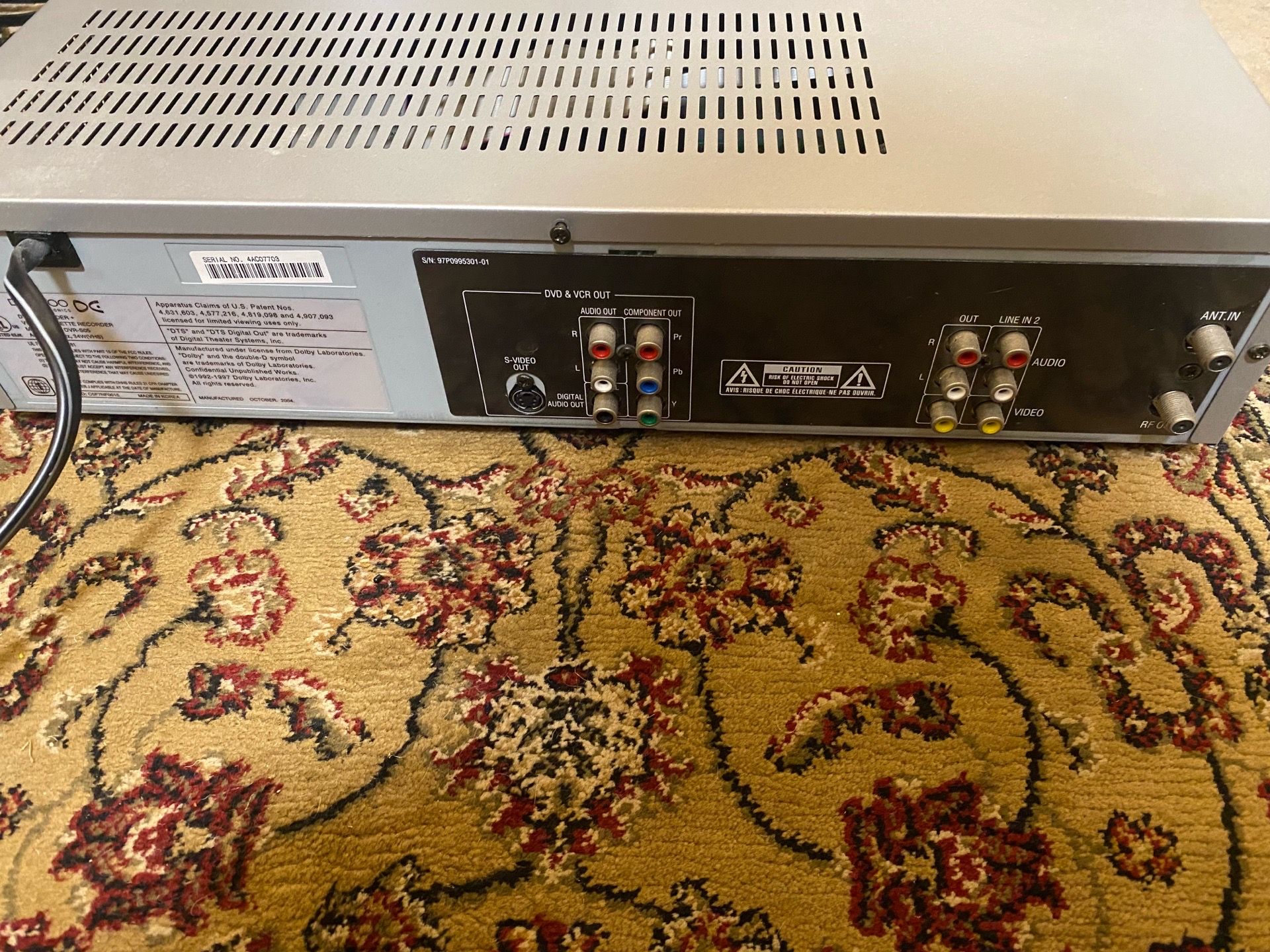 Daewoo DVR-S05 DVD Recorder and VCR 6-Head Hi-Fi Stereo - photo 5