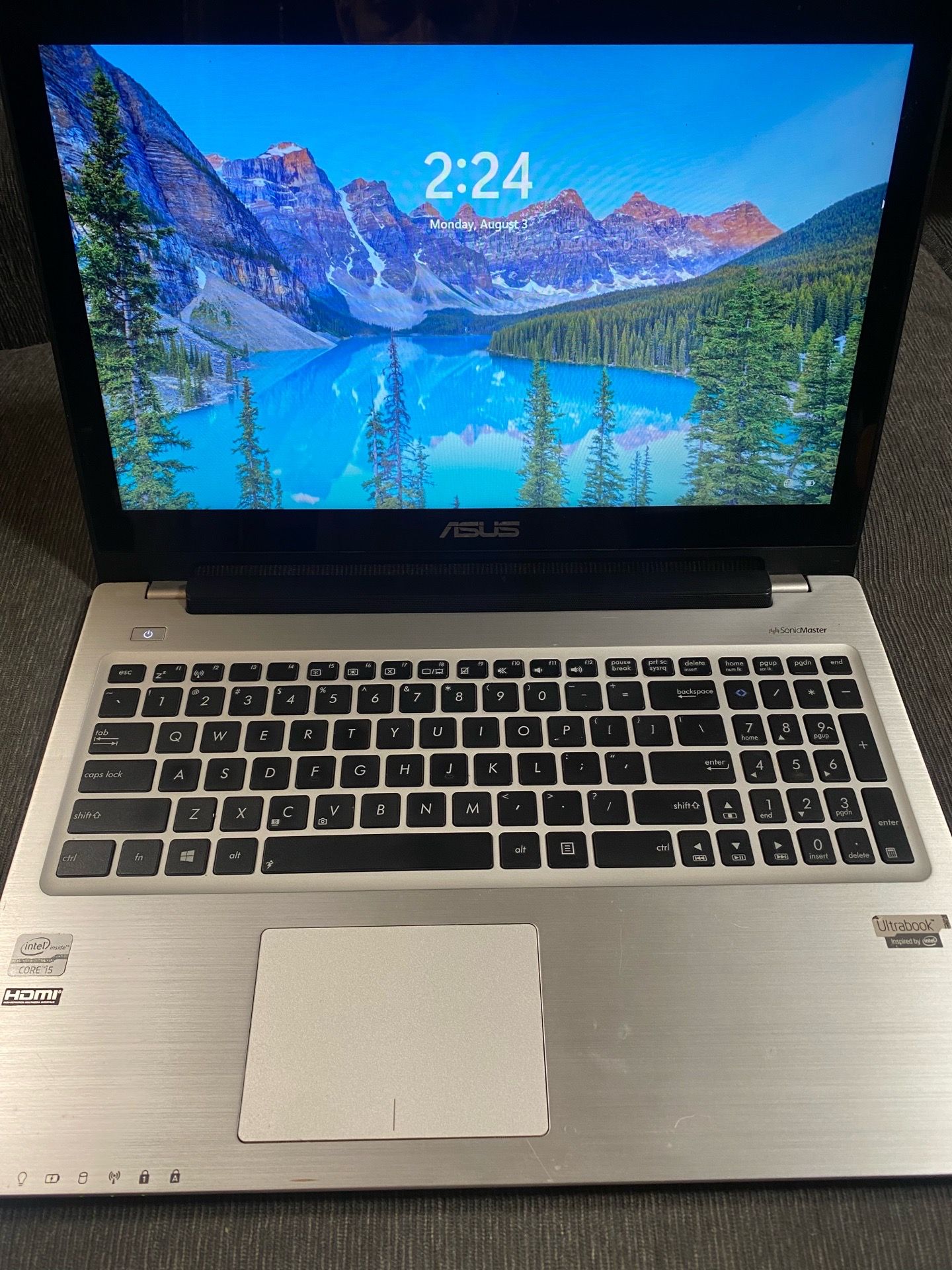 Asus 15.6” Touchscreen Ultrabook w/Charger