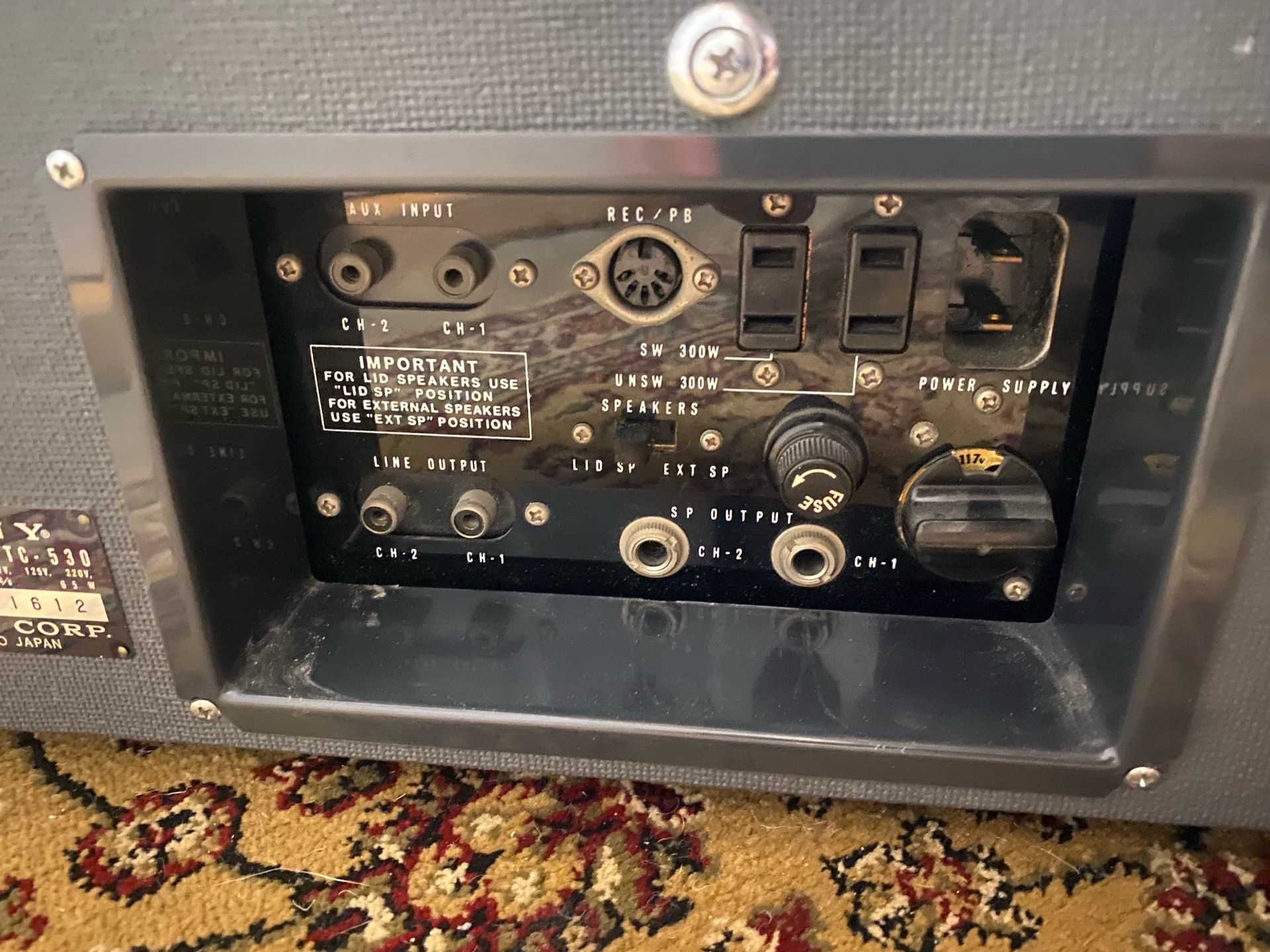 Vtg Sony Tapecorder TC-530 Solid State Stereo Reel Recorder - photo 2