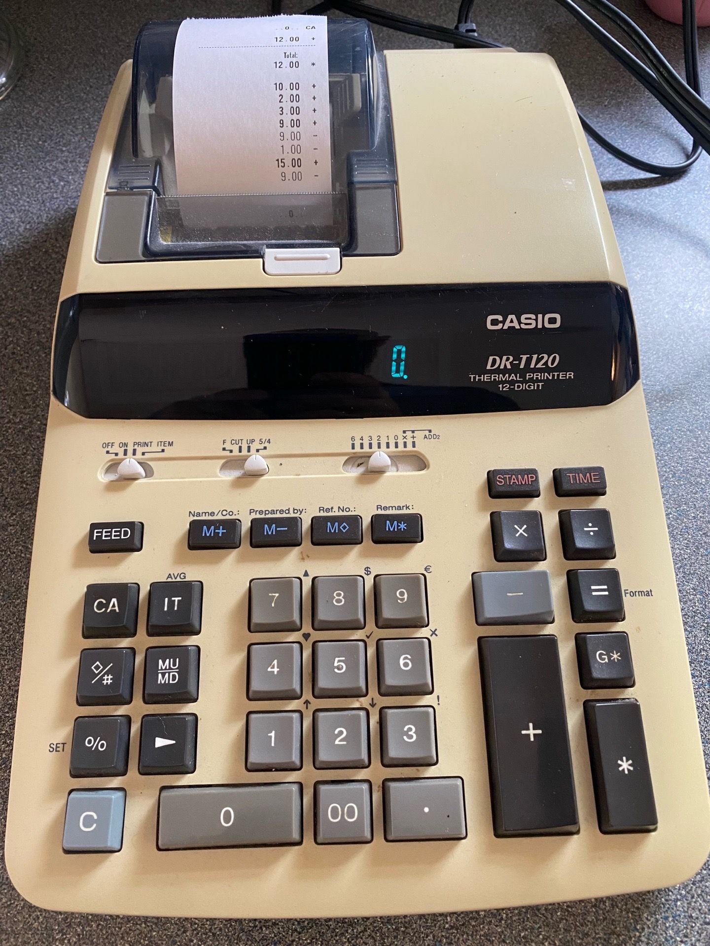 Casio DRT120 Thermal Printing Calculator