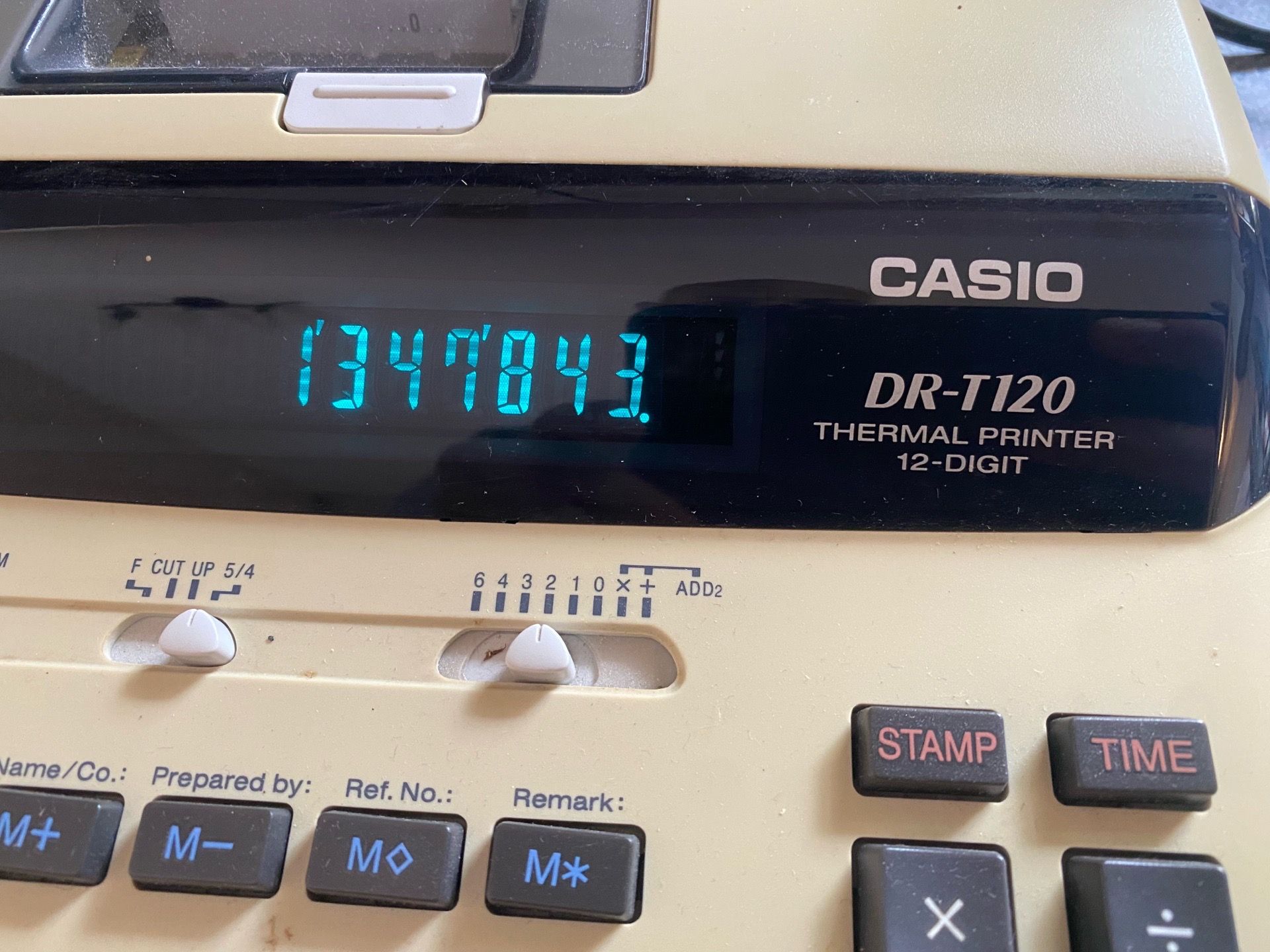 Casio DRT120 Thermal Printing Calculator - photo 2