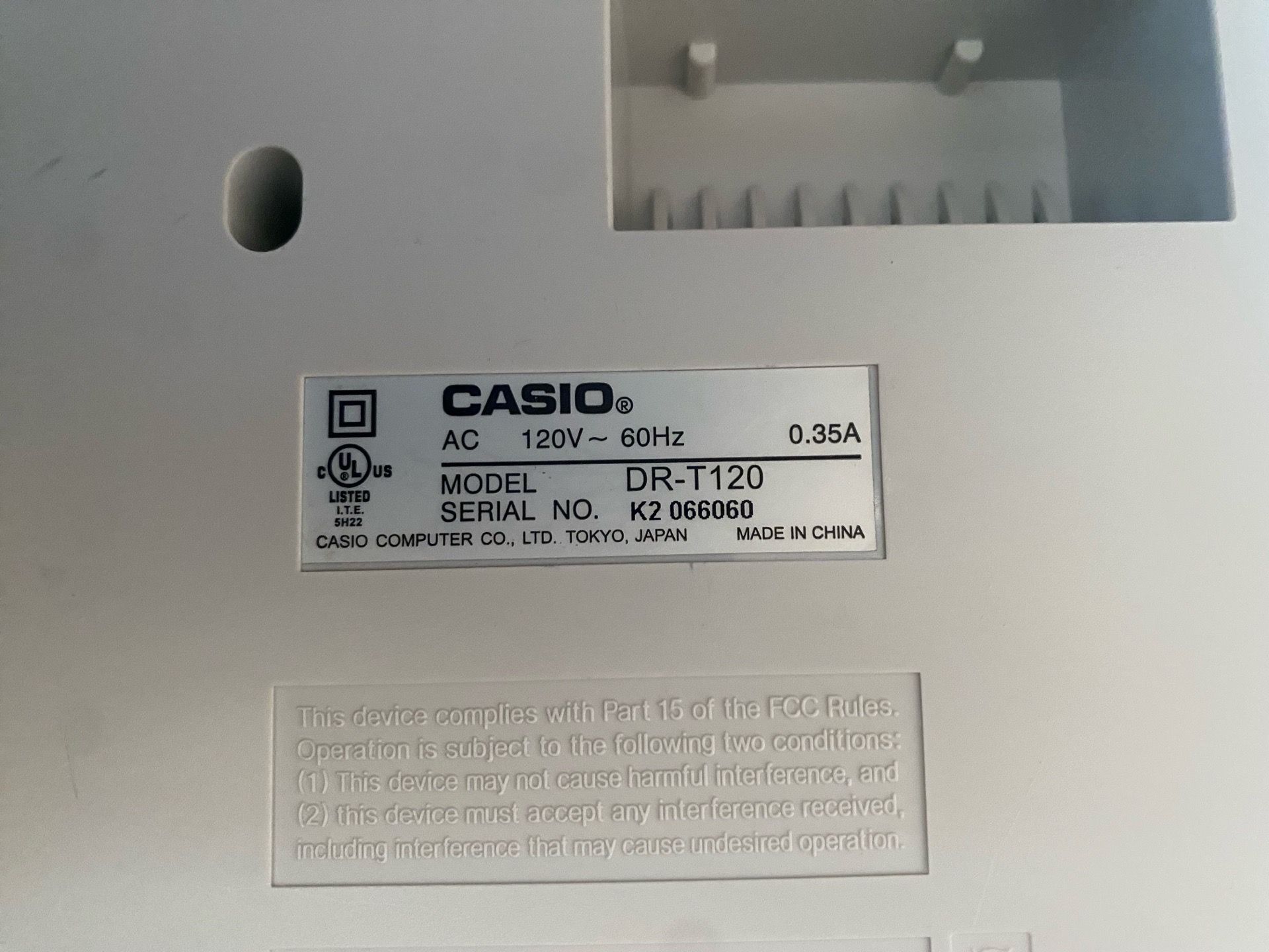 Casio DRT120 Thermal Printing Calculator - photo 3