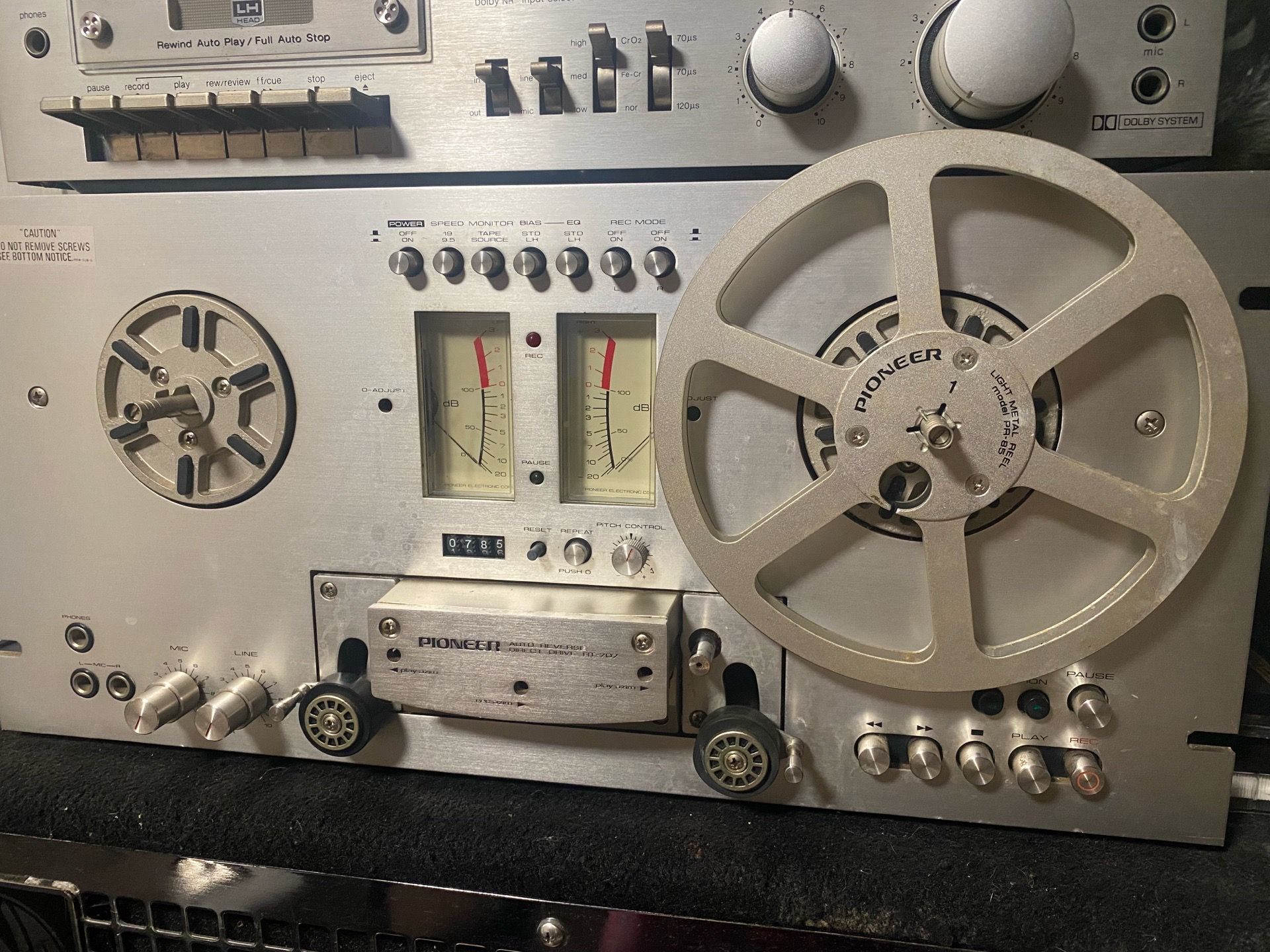 Pioneer RT-707 reel to reel Made In Japan - photo 4