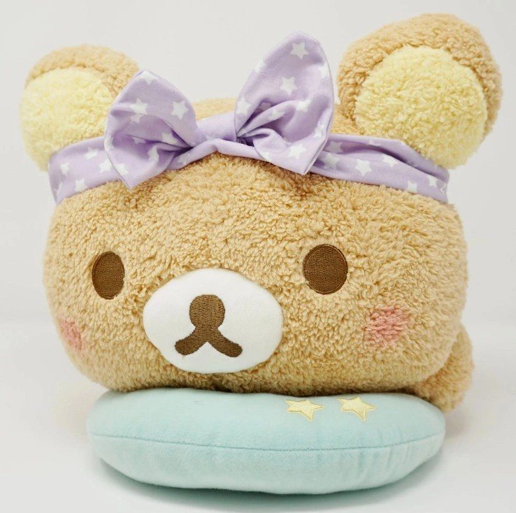 [NIB] Rilakkuma Pajama Party Lying Down Plush Toy XL (Set of 2)
