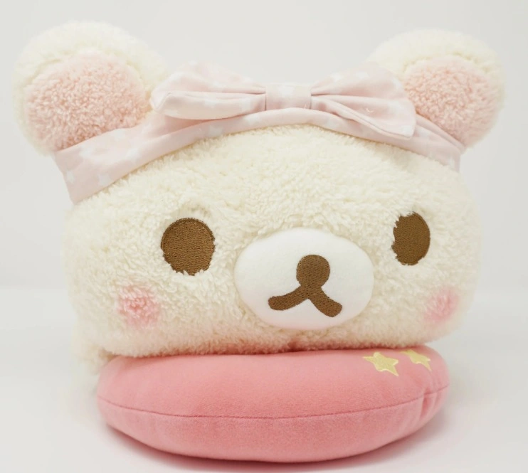 [NIB] Rilakkuma Pajama Party Lying Down Plush Toy XL (Set of 2) - photo 2