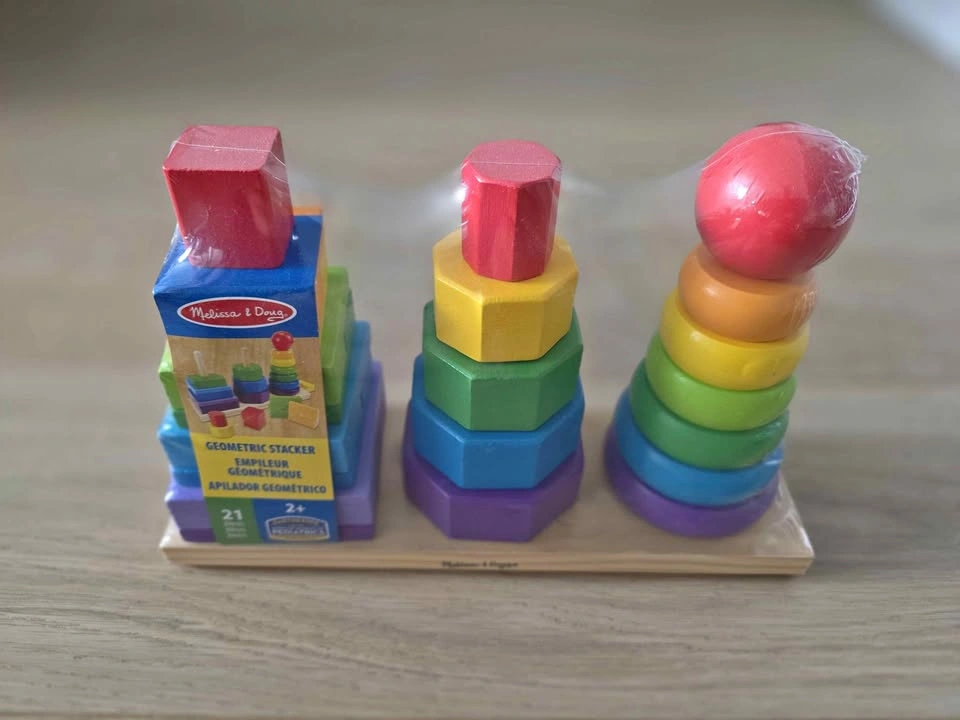 NEW Melissa & Doug Geometric Stacker