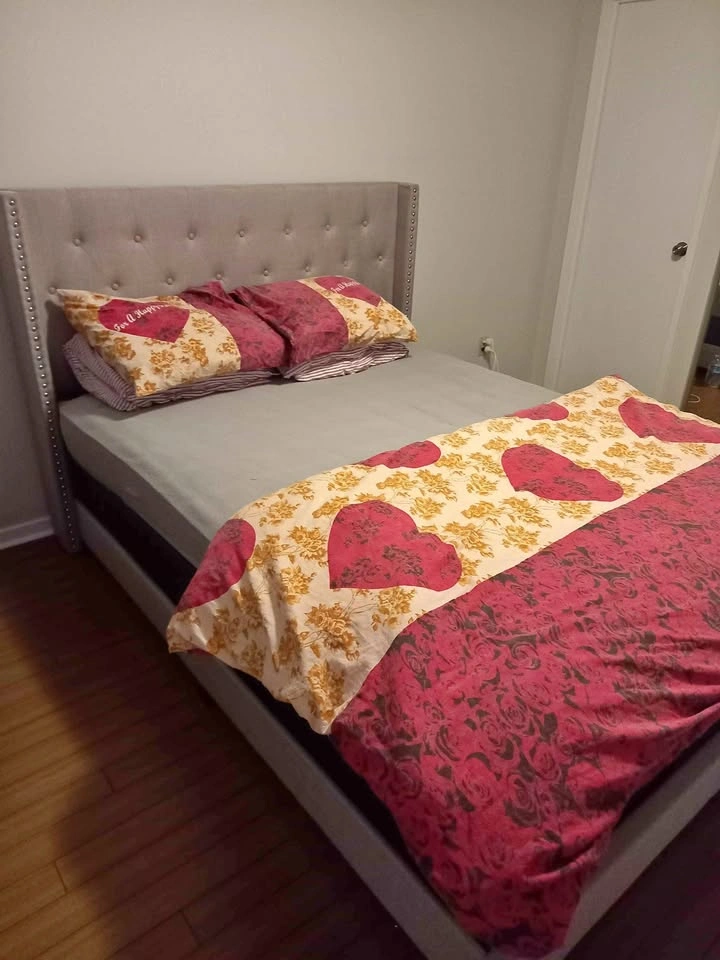 Queen Bed With Box Spring (with mattress)