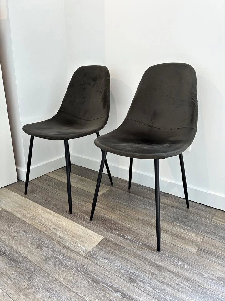 Dark Gray Chair Set