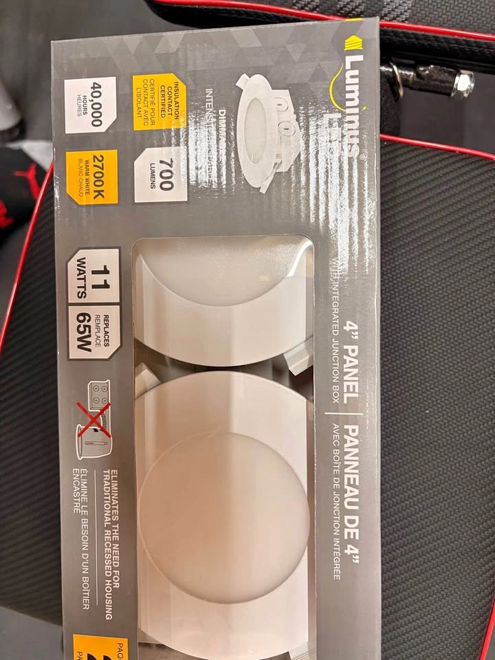 LED potlights - canless self contained (4 packs of 2)