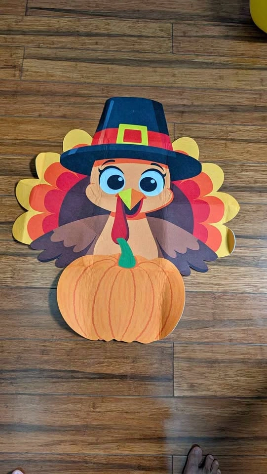 Thanksgiving Turkey Cutout Decoration