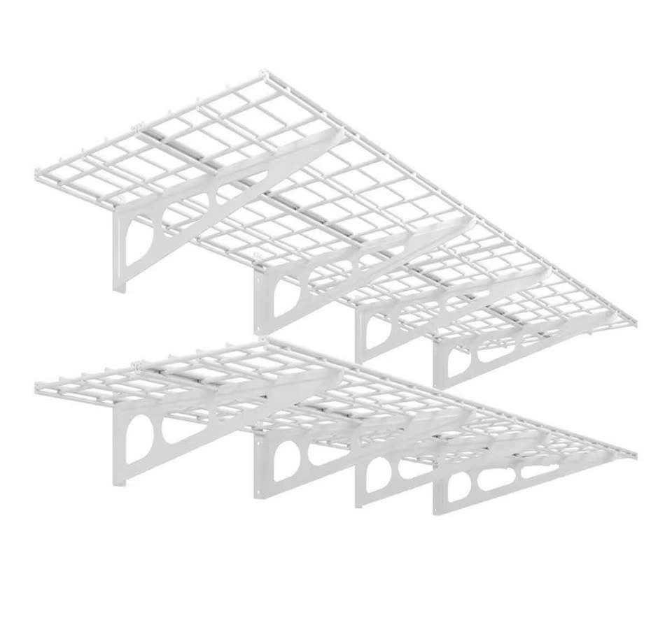 FLEXIMOUNTS WR26 2’x6’ Wall Shelf 2-Pack – WHITE | NEW