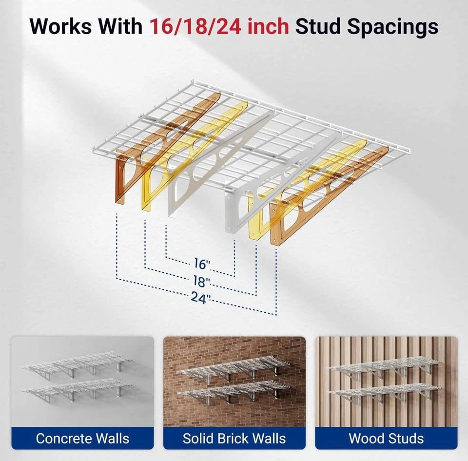 FLEXIMOUNTS WR26 2’x6’ Wall Shelf 2-Pack – WHITE | NEW - photo 4