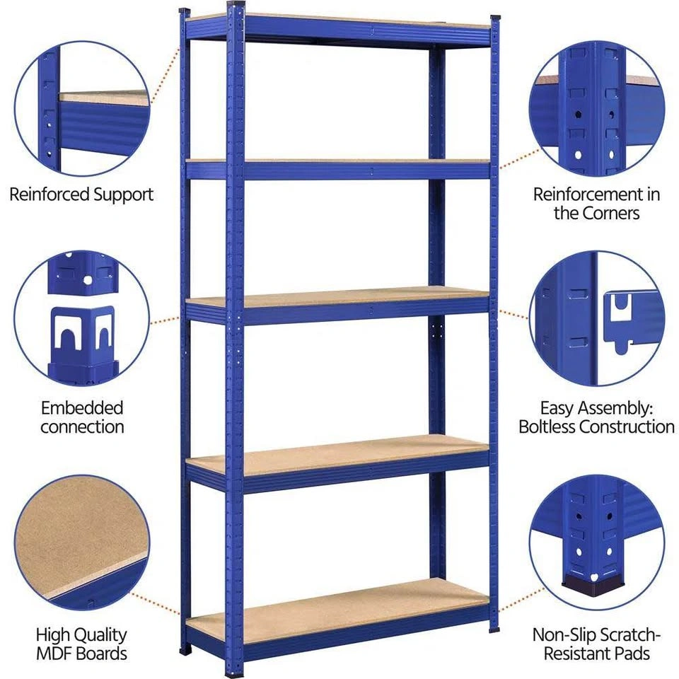 35.5” Metal Height-Adjustable Shelving Unit - photo 3