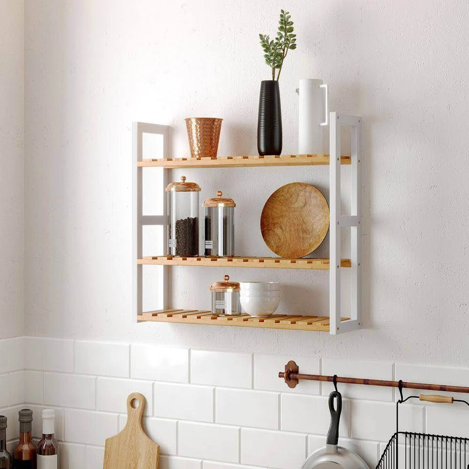 SONGMICS Bamboo Bathroom Shelf / Plant Rack – UBCB13WN - photo 2