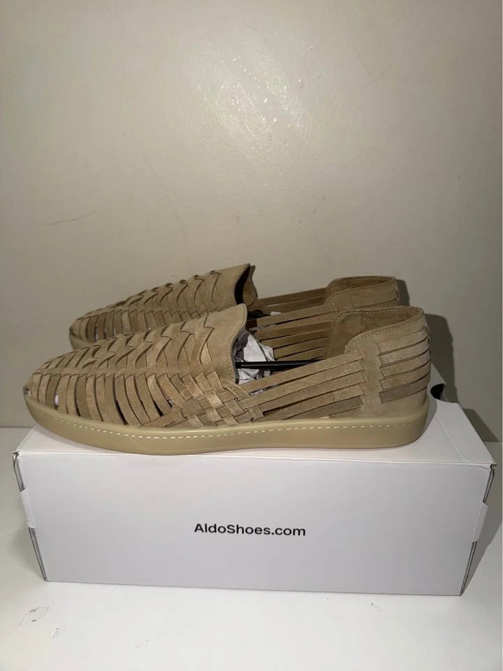 New Aldo Men Woven Suede Loafers Size 12 US - photo 3