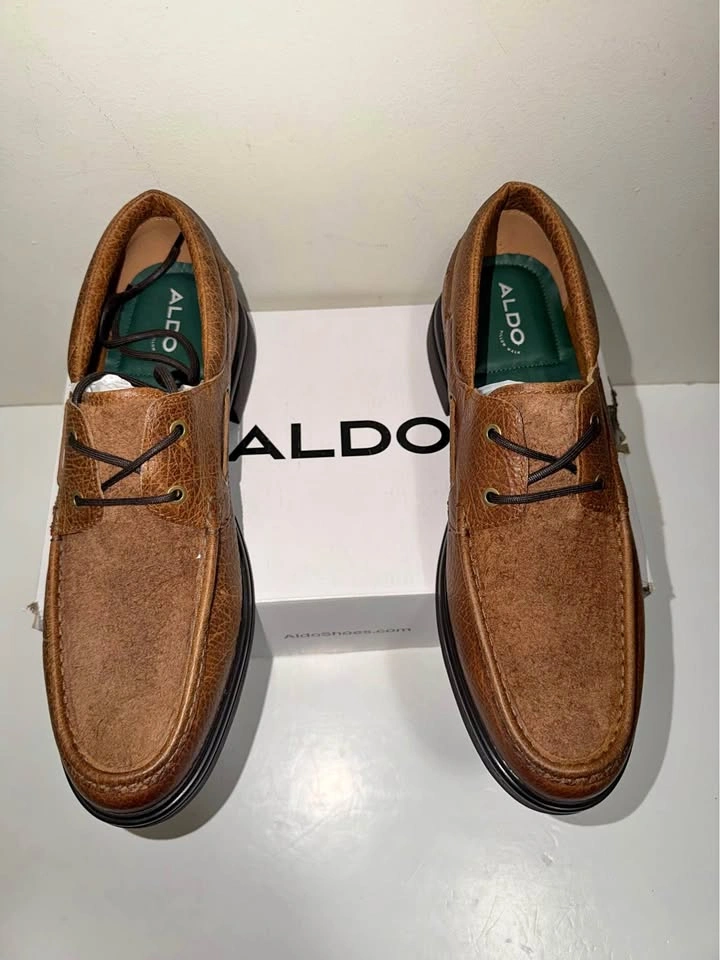 New Aldo Men Leather Boat Shoes. Size 13 US. Firm price.