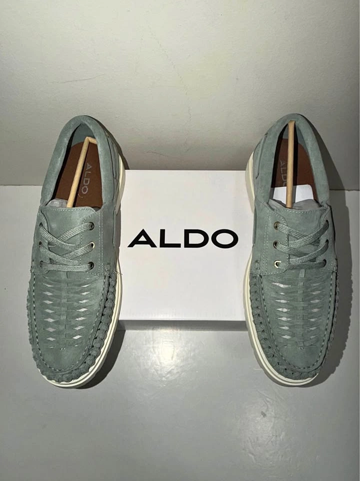 New ALDO Men Woven Suede Boat Shoes - Size 10.5 & 12 US