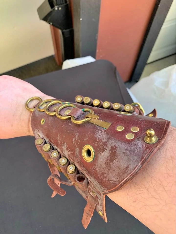 Steampunk Costume leather arm guard