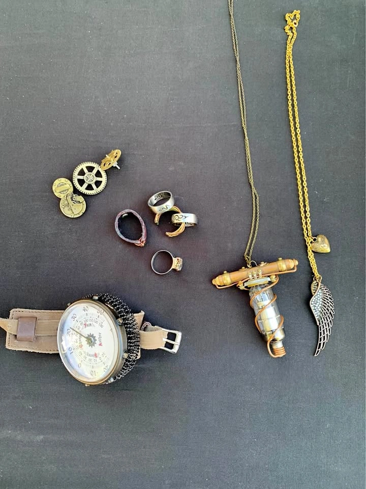 Steampunk costume jewellery collection