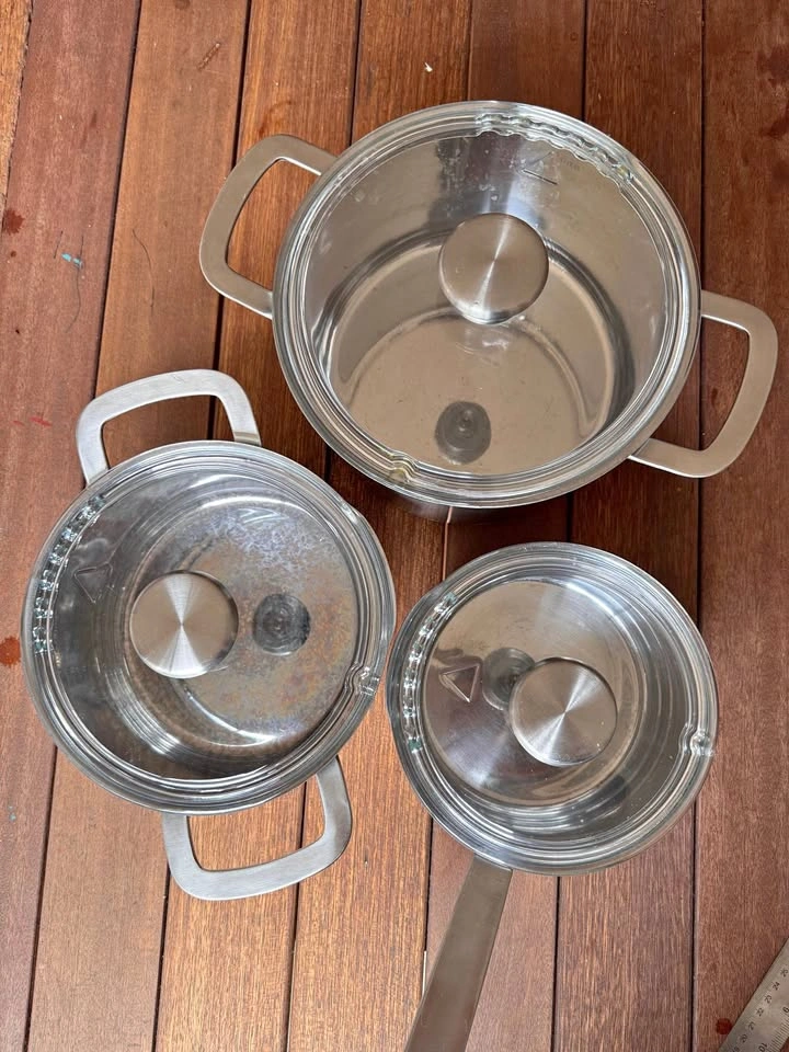 IKEA 7 piece Stainless Steel Pots and Pans Set