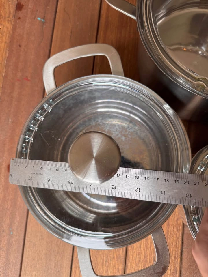 IKEA 7 piece Stainless Steel Pots and Pans Set - photo 3