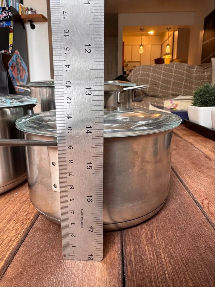 IKEA 7 piece Stainless Steel Pots and Pans Set - photo 5