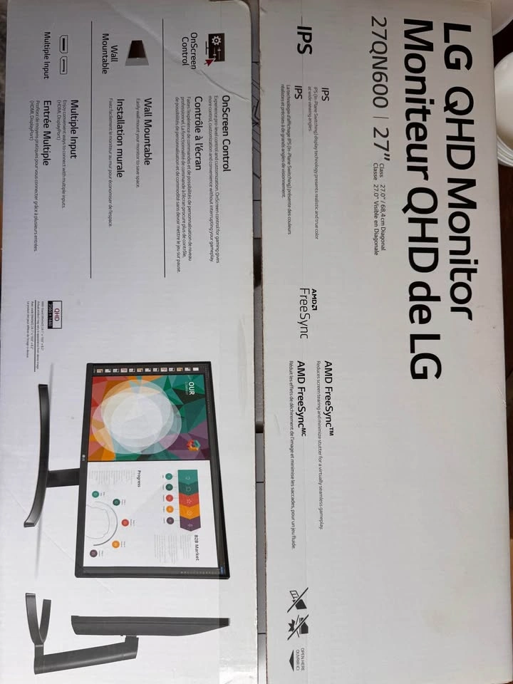 LG 27 inch QHD Monitor - photo 3