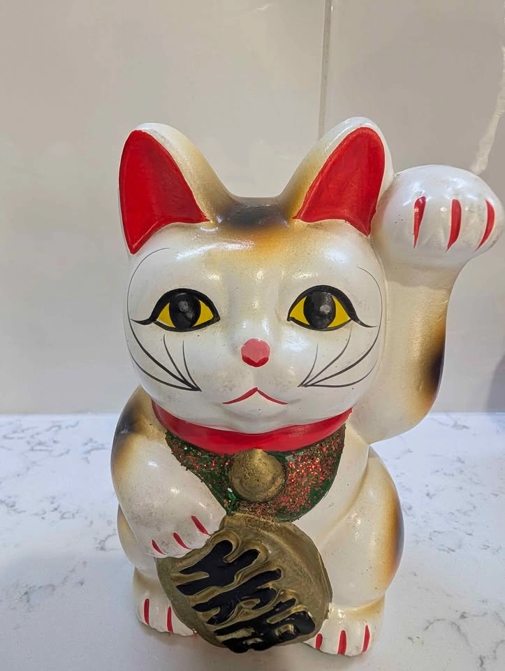 Set of 2 Maneki Neko Lucky Cats - photo 3
