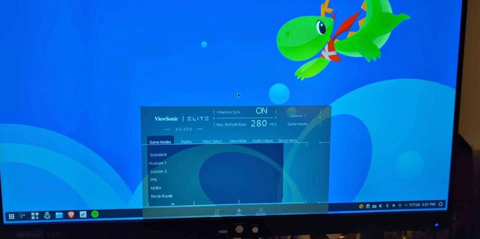 ViewSonic ELITE 25” 280Hz Gaming Monitor XG250 - OBO